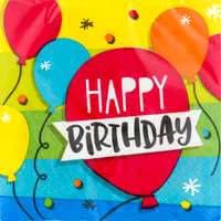 Party Creations Beverage Napkins Hoppin' Birthday Cake 3-Ply
