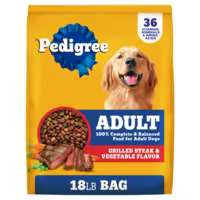 PEDIGREE Complete Nutrition Grilled Steak & Vegetable Adult Dry Dog Food