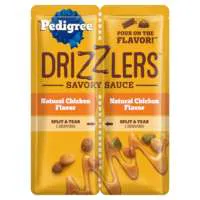 PEDIGREE Drizzlers Natural Chicken Savory Sauce Dog Food Complement - 2 ct