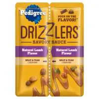 PEDIGREE Drizzlers Natural Lamb Savory Sauce Dog Food Complement - 2 ct