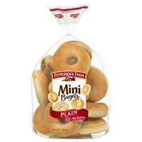 Pepperidge Farm Mini Plain Pre-Sliced Bagels - 12 ct