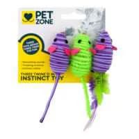 Pet Zone Instinct Toy Three Twine'd Mice