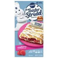 Pillsbury Raspberry Toaster Strudel Pastries - 6 ct