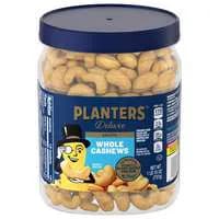 Planters Deluxe Whole Cashews Salted