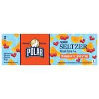 Polar Premium Cranberry Clementine Seltzer - 12 pk
