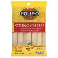 Polly-O Part-Skim Mozzarella String Cheese - 12 ct