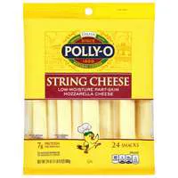 Polly-O Part-Skim Mozzarella String Cheese - 24 ct