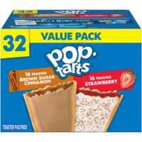 Pop-Tarts Frosted Brown Sugar Cinnamon & Strawberry Toaster Pastries 32 ct
