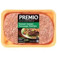 Premio Sweet Italian Sausage Patties - 4 ct