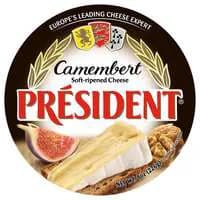 President Soft Ripened Camembert Cheese Wheel