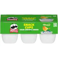 Pringles Snack Cups Sour Cream & Onion Potato Crisps - 12 ct