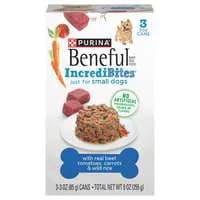 Purina Beneful IncrediBites Beef/Rice Small Adult Wet Dog Food - 3 ct