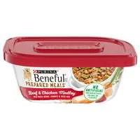 Purina Beneful Prepared Meals Beef & Chicken Medley Adult Wet Dog Food