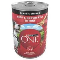 Purina ONE Classic Ground Beef & Brown Rice Adult Wet Dog Food