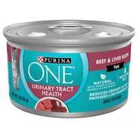 Purina ONE Natural Urinary Tract Health Beef/Liver Pate Adult Wet Cat Food