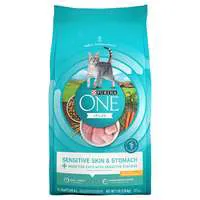 Purina ONE Sensitive Skin & Stomach Real Turkey Adult Dry Cat Food