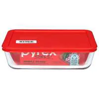 Pyrex Glassware Storage 6 Cup with Red Lid 6 Cups