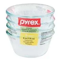 Pyrex Prepware Custard Cups 6 oz ea - 4 ct
