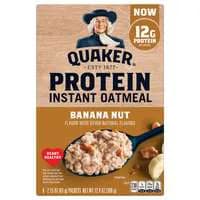 Quaker Banana Nut Protein Instant Oatmeal - 6 ct