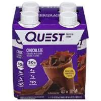 Quest Chocolate 30g Protein Shakes - 4 pk