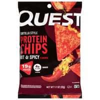 Quest Gluten Free Hot & Spicy 19g Tortilla Style Protein Chips