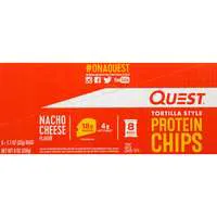 Quest Gluten Free Nacho Cheese 18g Tortilla Style Protein Chips - 8 ct