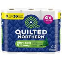 Quilted Northern Ultra Soft & Strong Mega Rolls 2-Ply Toilet Paper - 9 ct