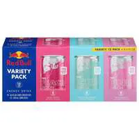Red Bull Peach/Iced Vanilla/Berry Pink Energy Drink Variety Pack - 12 pk