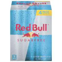 Red Bull Sugar Free Energy Drink - 4 pk