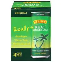 Reed's Real Original Ginger Ale Soda - 4 pk