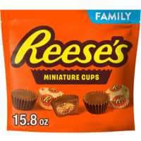 Reese's Miniatures Milk Chocolate Peanut Butter Cups Candy Family Pack
