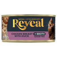 Reveal Grain Free in Broth Chicken Breast with Duck Wet Cat Food