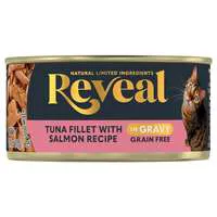 Reveal Grain Free Tuna Fillet with Salmon Recipe in Gravy Cat Food Mixer