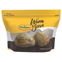 Rhodes Warm & Serve Artisan French Dinner Rolls - 12 ct Frozen