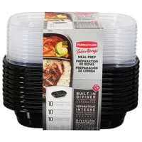 Rubbermaid Take Alongs Divided Meal Prep Containers w/Lids 3.7 Cups