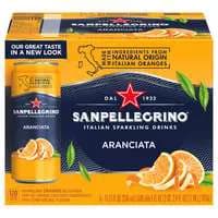 San Pellegrino Italian Aranciata Sparkling Orange Beverage - 6 pk
