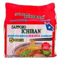Sapporo Ichiban Original Flavor Japanese Style Noodle Soup - 5 ct