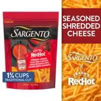 Sargento Frank's RedHot Cheddar Colby Jack & American Shredded Cheeses