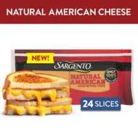 Sargento Natural Yellow American Cheese Slices - 24 ct