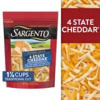Sargento OƯ The Block Traditional Cut Shredded 4 State Cheddar Cheese