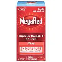 SchiƯ MegaRed 500mg Omega-3 Krill Oil Softgels