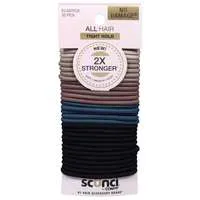 Scunci No Damage Tight Hold Hair Elastics Assorted Colors
