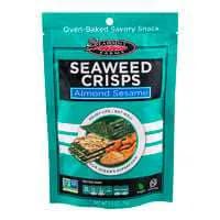 Seapoint Farms Seaweed Crisps Almond Sesame Gluten Free Vegan