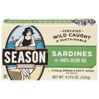 Season Wild Caught Sardines in 100% Olive Oil