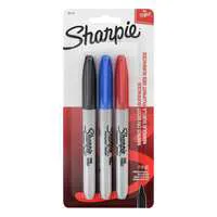 Sharpie Permanent Markers Fine Point Assorted Colors - 3 ct