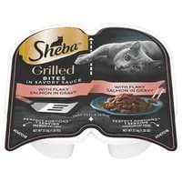 SHEBA Grilled Bites w/Flaky Salmon in Gravy Cat Food - 2 ct