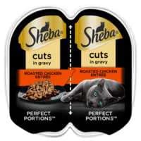 SHEBA Perfect Portions Cuts Roasted Chicken Wet Cat Food - 2 ct