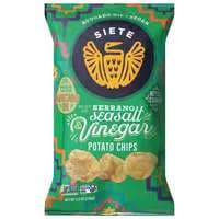 Siete Gluten Free Serrano Sea Salt Vinegar Kettle Cooked Potato Chips