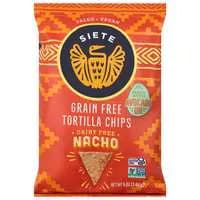 Siete Gluten Grain & Dairy Free Vegan Avocado Oil Nacho Tortilla Chips