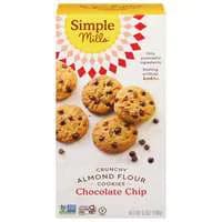 Simple Mills Gluten Free Crunchy Chocolate Chip Almond Flour Cookies